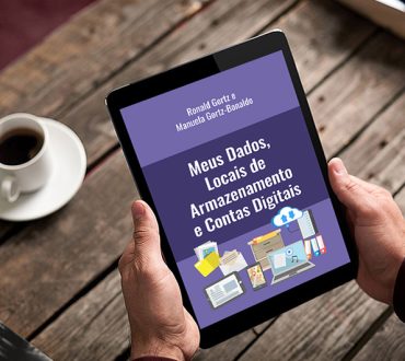 Capa do livro no tablet: Meus Dados, Locais de Armazenamento e Contas Digitais